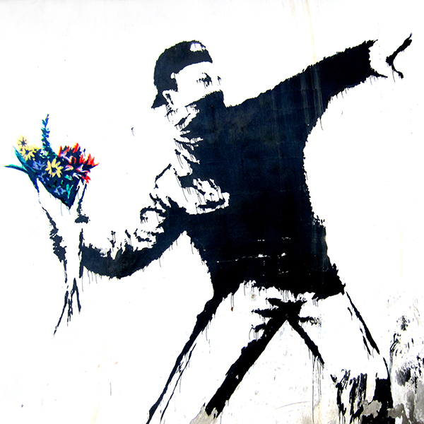 Anonymous (attributed to Banksy), Bethlehem, Palestine (graffiti attributed to Banksy, detail)