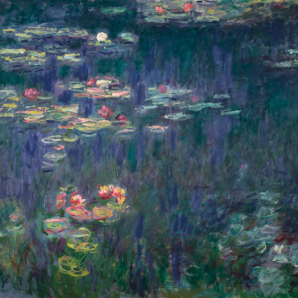 Claude Monet, Waterlilies: Green Reflections (detail)