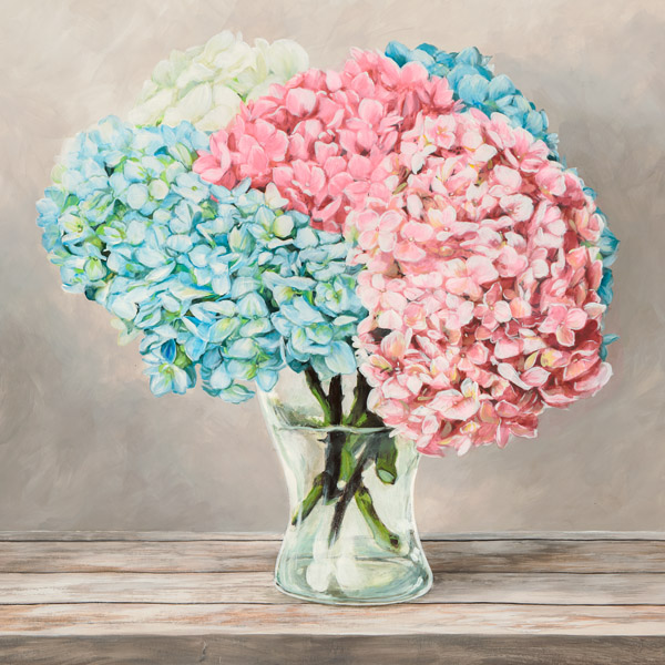 Remy Dellal, Fleurs et Vases Blanc II