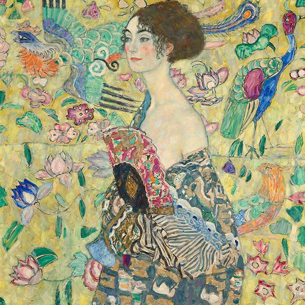 Gustav Klimt, Lady with Fan, 1917-1918
