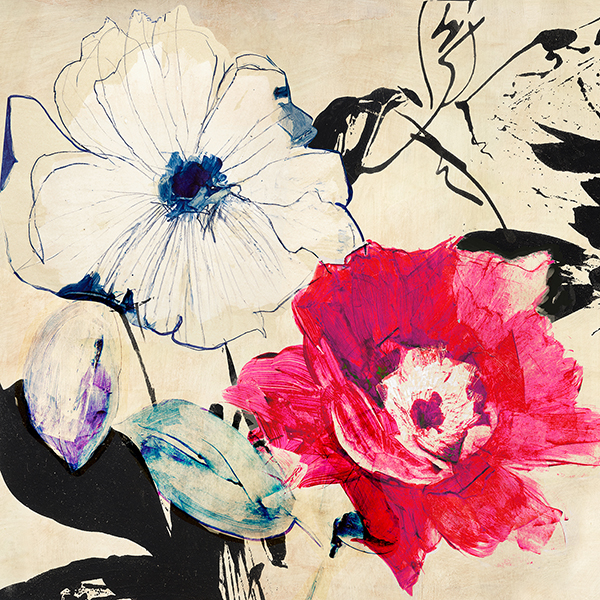 Kelly Parr, Colorful Floral Composition II (detail)