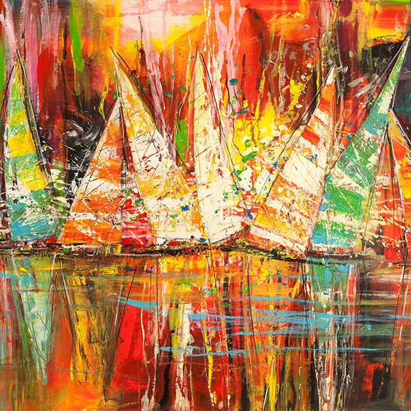 Luigi Florio, Sotto una luna rossa (detail)