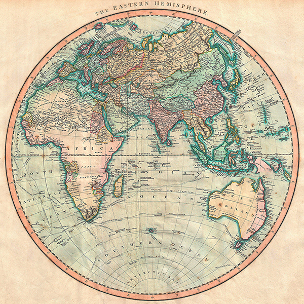 John Cary, Map of the Eastern Hemisphere