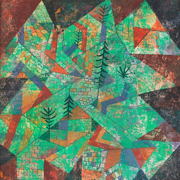 Paul Klee, Wald Bau, 1919