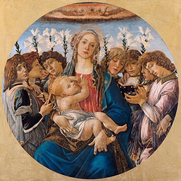 Sandro Botticelli, Mary with the Child and Singing Angels, 1477
