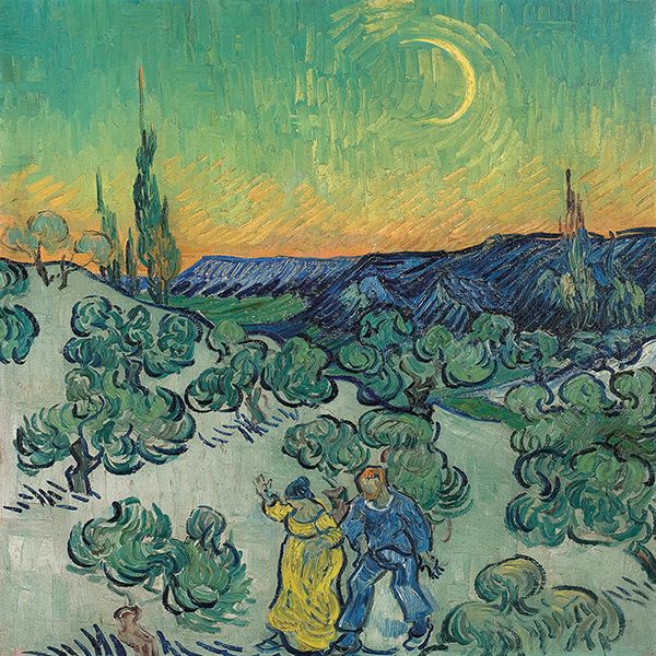 van Gogh Vincent, A Walk at Twilight, 1890