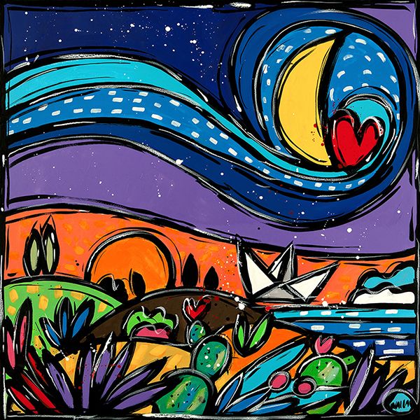 Wallas, Onde di luce e colori