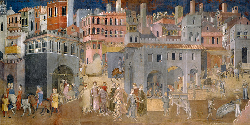 Ambrogio Lorenzetti, Effetti del Buon Governo in città