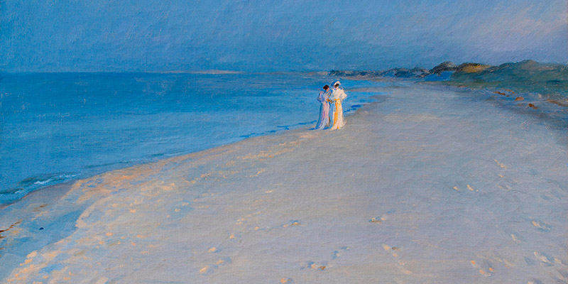 Peder Severin Krøyer, Summer evening at the South Beach, Skagen