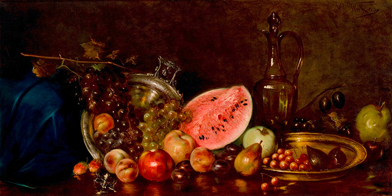 Nikolaos Wokos, Still life with fruit