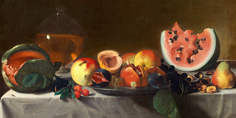 Pensionante del Saraceni, Still Life with Fruit and Carafe