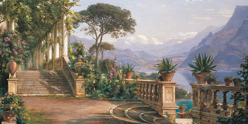 Carl Frederic Aagaard, Lodge on Lake Como