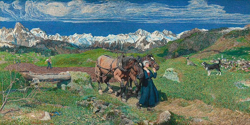 Giovanni Segantini, Spring in the Alps, 1897