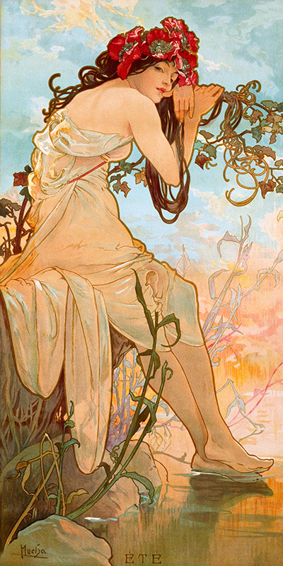 Alphonse Mucha, été