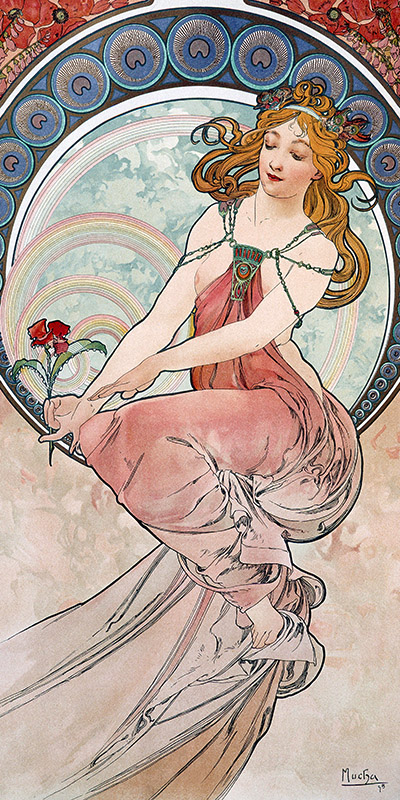 Alphonse Mucha, La peinture