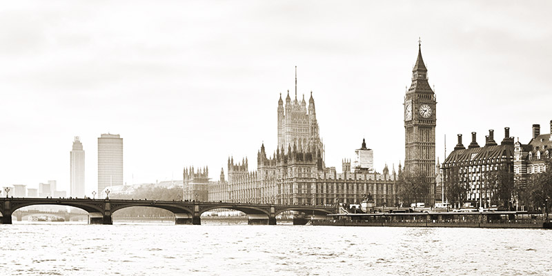 Anonymous, View of the Houses of Parliament and Westminster Bridge, London (detail)