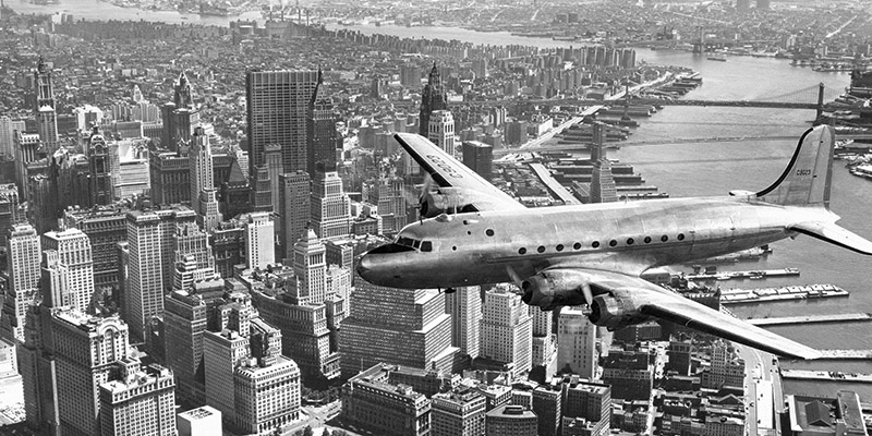 Anonymous, Flying over Manhattan, NYC