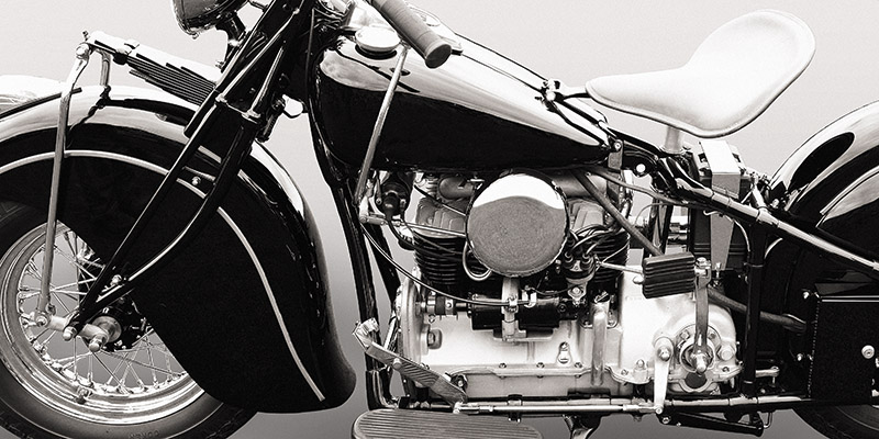 Gasoline Images, Vintage American bike