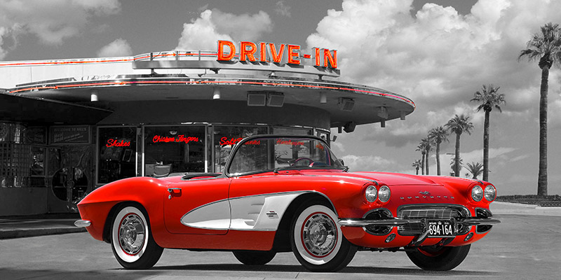 Gasoline Images, Historical diner, USA