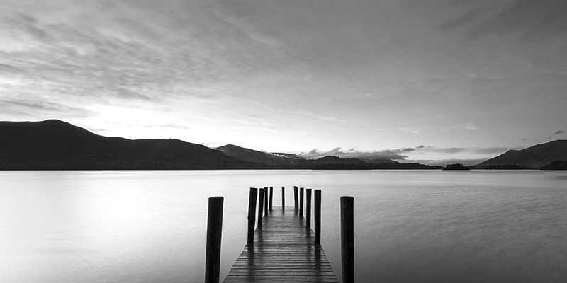 Anonymous, Twilight on lake, UK