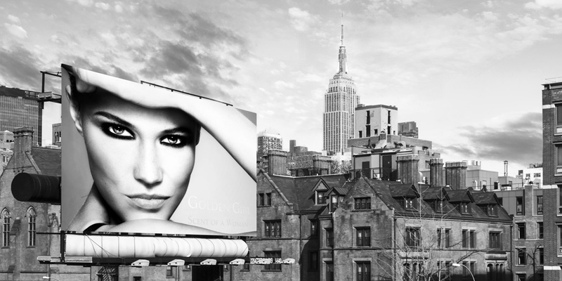 Julian Lauren, A Billboard in Manhattan