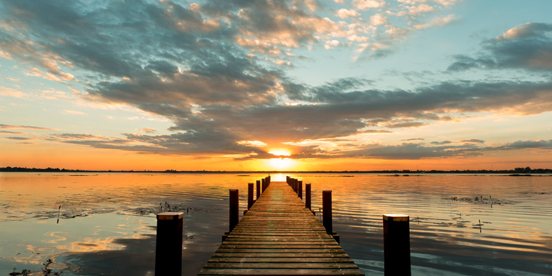 Pangea Images, Morning Lights on a Jetty (detail)