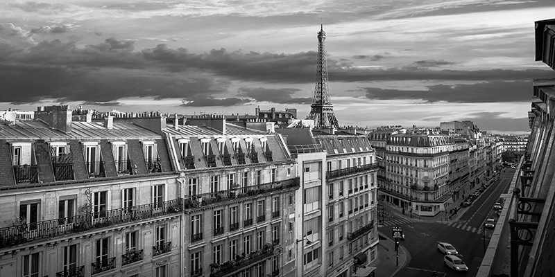 Pangea Images, Morning in Paris (BW)