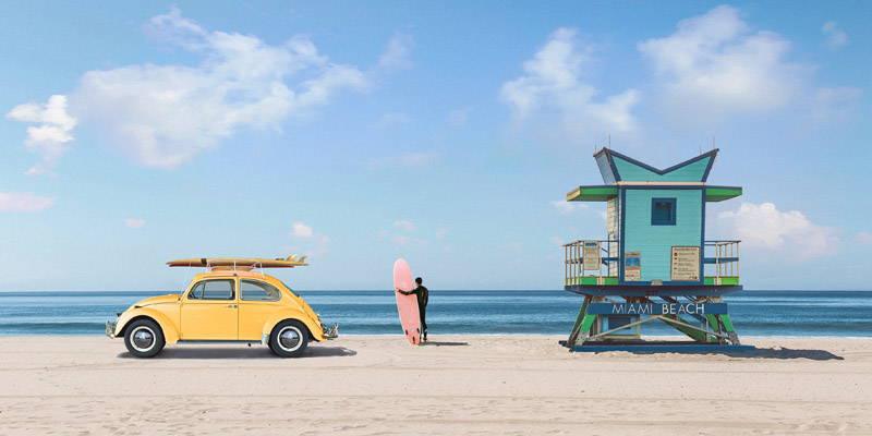 Gasoline Images, Waiting for the Waves, Miami Beach (detail)