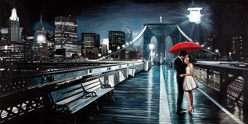 Pierre Benson, Kissing on Brooklyn Bridge