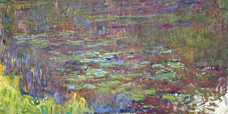 Claude Monet, Waterlilies at Sunset (detail)