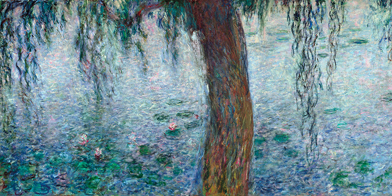Claude Monet, Morning with Weeping Willows I (detail)