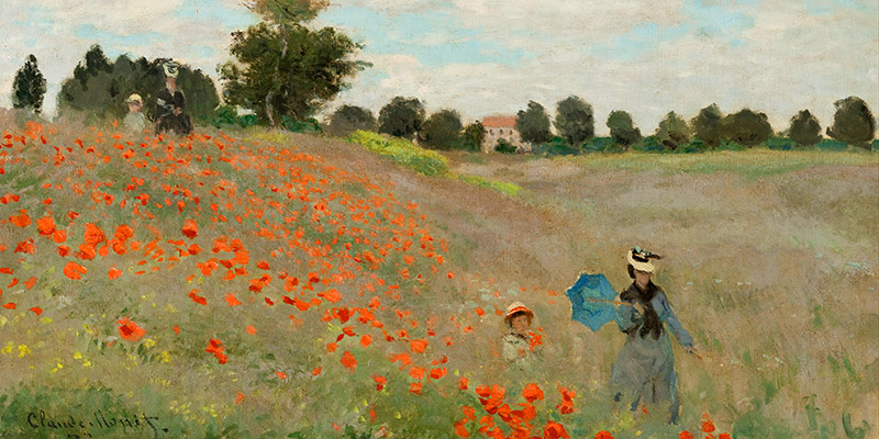 Claude Monet, Coquelicots (detail)