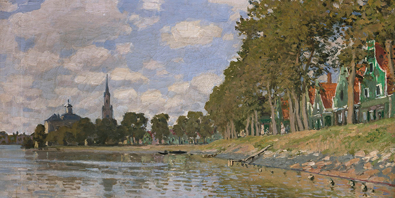 Claude Monet, Zaandam, Holland (detail)