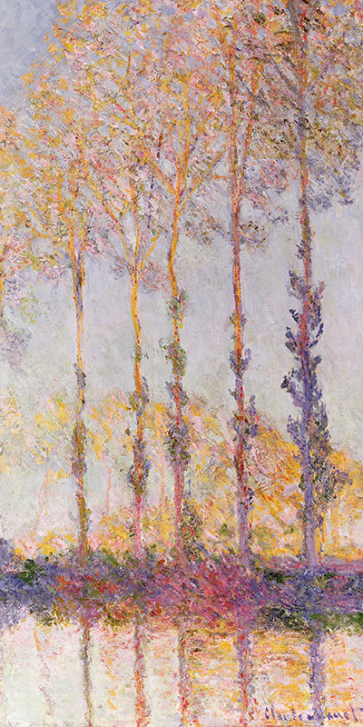 Claude Monet, Poplars on the Banks of the Epte (detail)