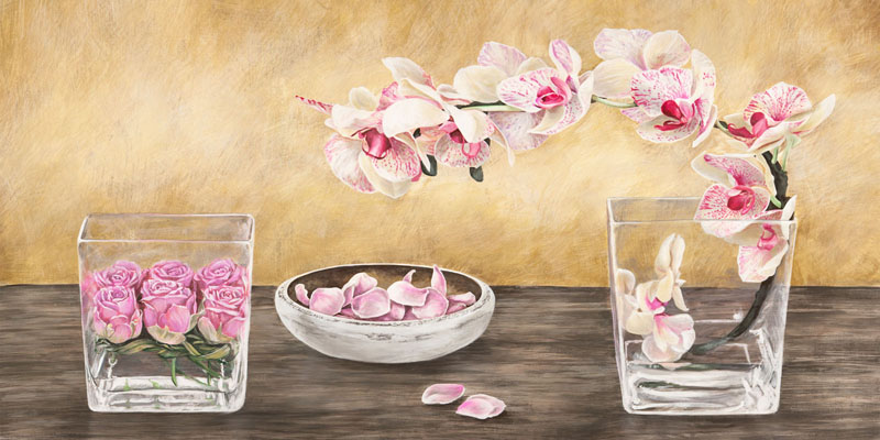 Remy Dellal, Orchids and Roses Arrangement