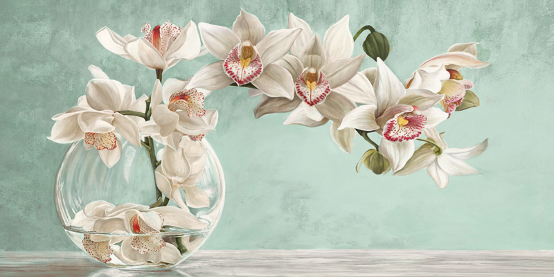 Remy Dellal, Orchid Arrangement II (Celadon)