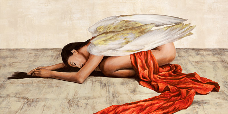 Sonya Duval, Reclined Angel (detail)