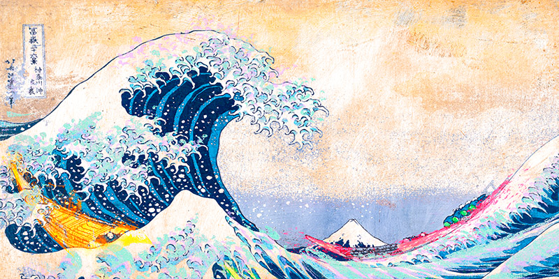 Eric Chestier, Hokusai's Wave 2.0 (detail)