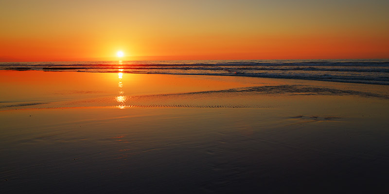 Frank Krahmer, Sunset impression, Taranaki, New Zealand