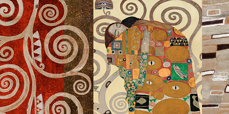 Gustav Klimt, Klimt Patterns – The Embrace (Pewter)