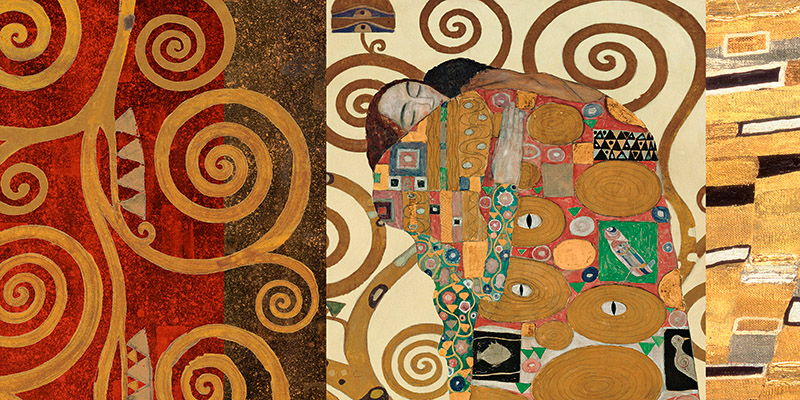 Gustav Klimt, Klimt Patterns – The Embrace (Gold)