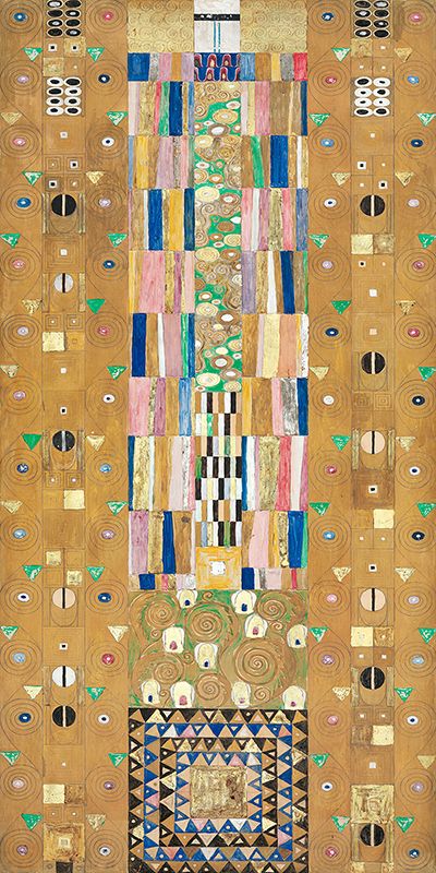 Klimt Gustav, Ritter Design (Stoclet Frieze)