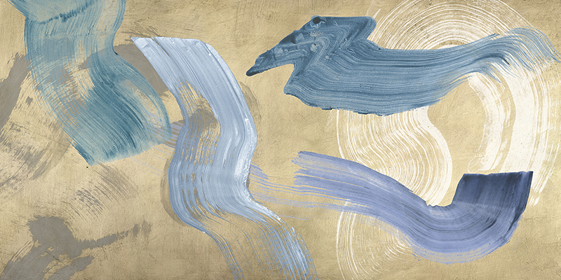 Haru Ikeda, Blue Waves on Gold