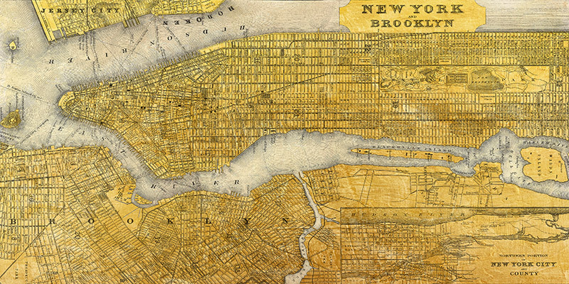 Joannoo, Gilded Map of NYC