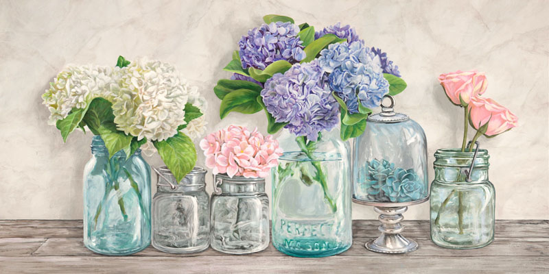 Jenny Thomlinson, Flowers in Mason Jars