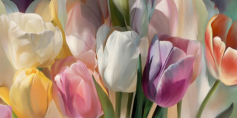 Luca Villa, soft tulips (detail)