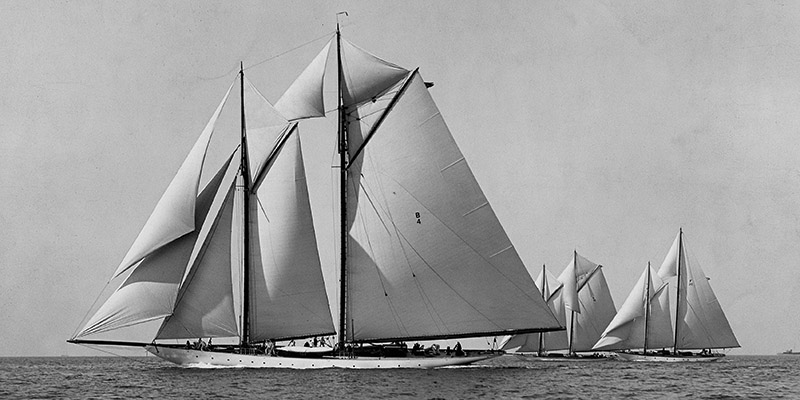 Edwin Levick, Schooner Race (detail)