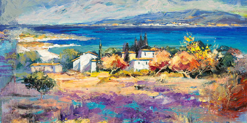 Luigi Florio, Costa mediterranea (detail)