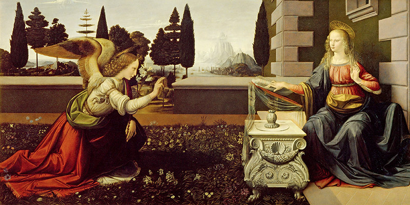 Leonardo da Vinci, Annunciazione