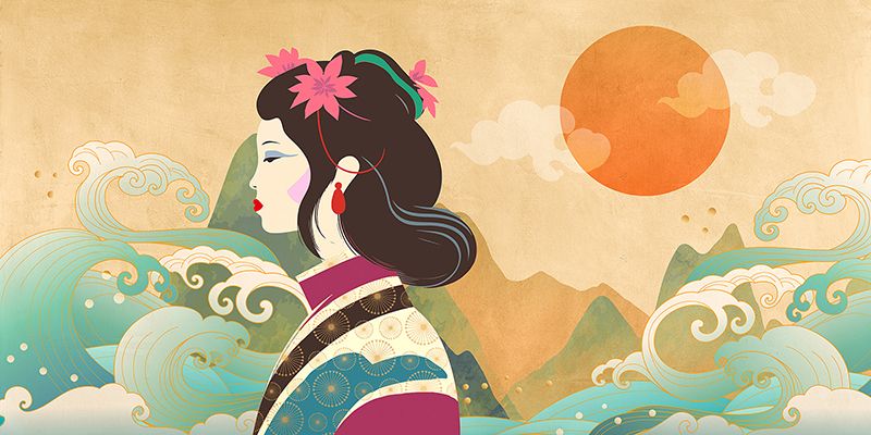 Miko Sayaka, Staring at the Ocean Waves